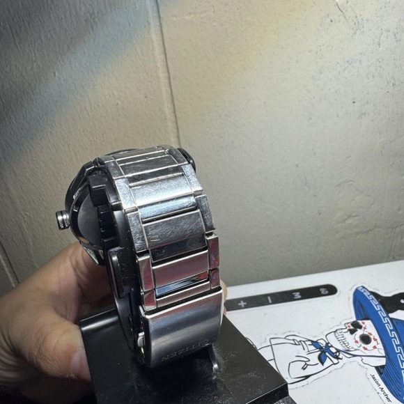 Citizen Silver Watch with Blue Dial - Picture 4 of 8